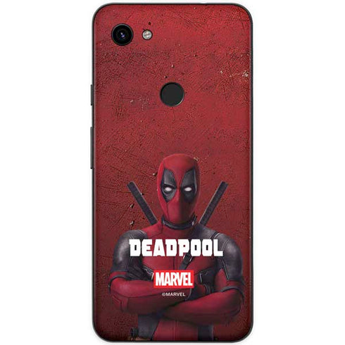 Marvel Deadpool Legacy Deadpool Red Poster Google Pixel 3a Skin